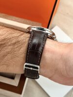 Hermès Arceau Chronograph Brown Dial 43 mm AR4.910, automático. - Imagen 8