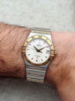 Omega Constellation Manhattan 34 mm Two Tone Full Bar, de cuarzo. - Imagen 2