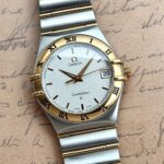 Omega Constellation Manhattan 34 mm Two Tone Full Bar, de cuarzo.