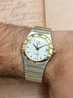 Omega Constellation Manhattan 34 mm Two Tone Full Bar, de cuarzo. - Imagen 2