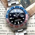 Rolex GMT-Master 1675 Pepsi 1962 PCG Cornino Fat Font Original Bezel, automático.