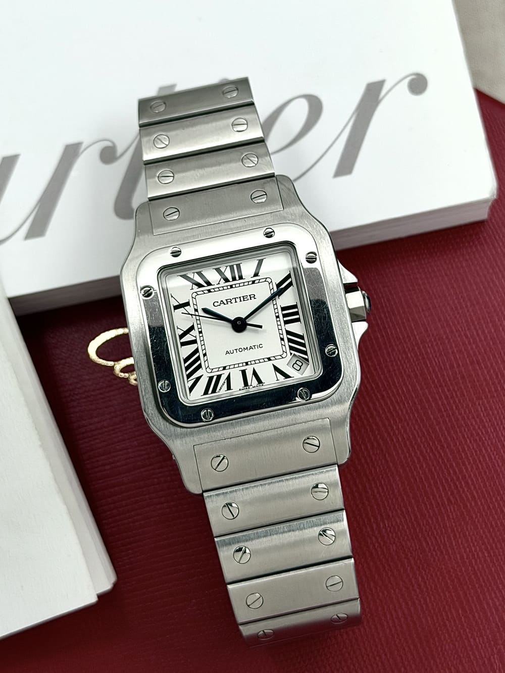 IMG_5899 Cartier Santos Galbée XL Automatic W20098D6 32 x 45 mm, automático. - Imagen 1