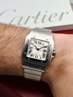 Cartier Santos Galbée XL Automatic W20098D6 32 x 45 mm, automático. - Imagen 2