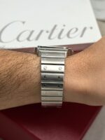 Cartier Santos Galbée XL Automatic W20098D6 32 x 45 mm, automático. - Imagen 8