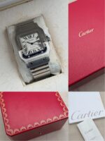 Cartier Santos Galbée XL Automatic W20098D6 32 x 45 mm, automático. - Imagen 10