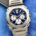 Bvlgari Octo Finissimo Chronograph GMT Blue Dial 43 mm 103467, automático.