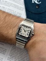Cartier Santos Galbée Large W20018D6 29 x 41 mm, de cuarzo. - Imagen 2