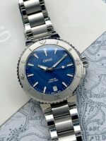 Oris Aquis Date 300M Aegean Blue MOP 36.5 mm, automático.