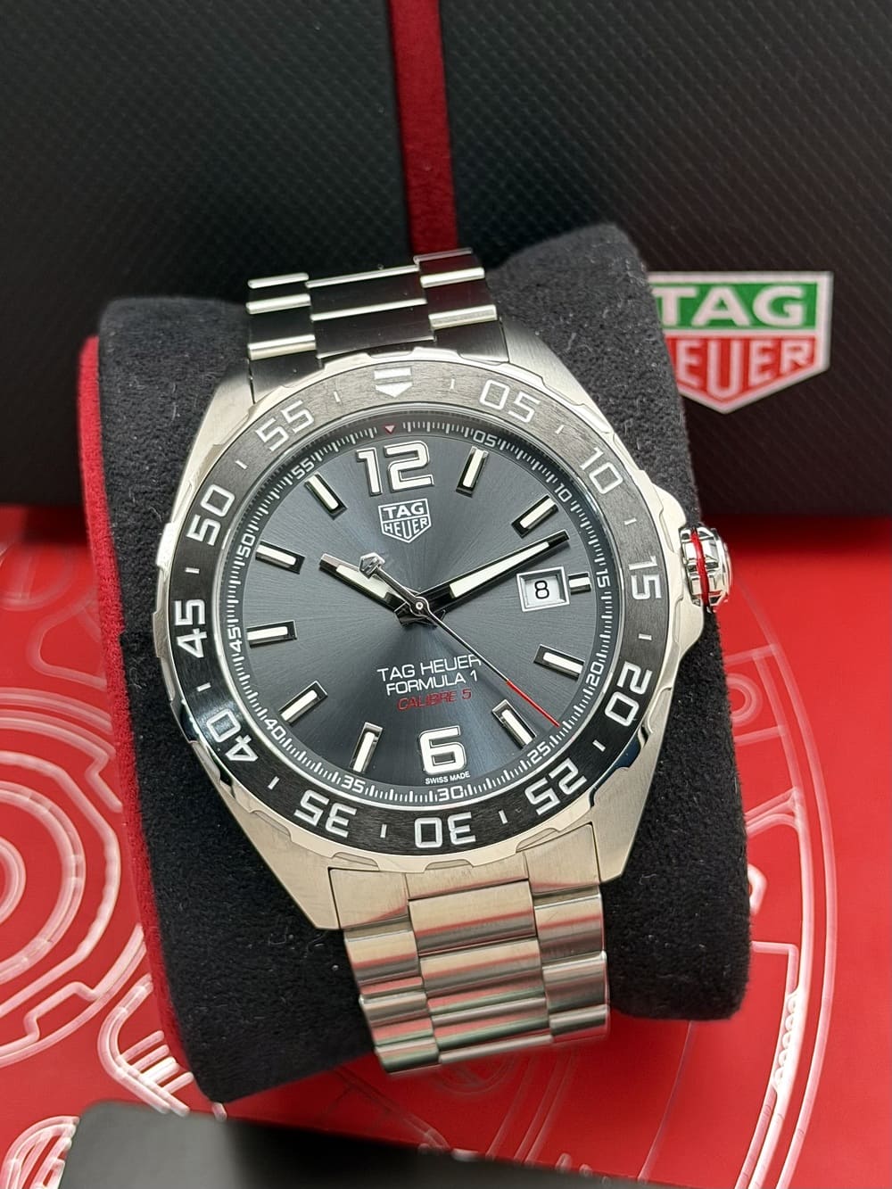 IMG_7283 (RESERVADO) TAG Heuer Formula 1 Calibre 5 Automatic Grey Dial 43 mm FULL SET 2026, automático. - Imagen 1