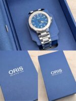 Oris Aquis Date 300M Aegean Blue MOP 36.5 mm, automático. - Imagen 9