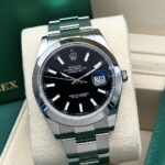 Rolex Datejust 41 Black Dial 126300 FULL SET 2023, automático.