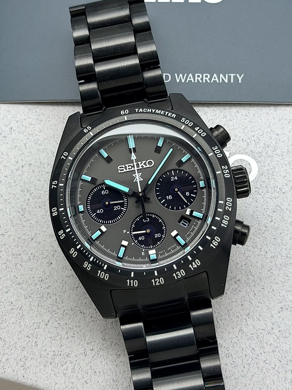 IMG_0139 Seiko Prospex Speedtimer Solar Black Series 39 mm SSC917P1 FULL SET, solar. - Imagen 1