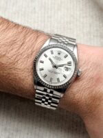 RARO Rolex Datejust Silver "Wide Boy" Dial 36 mm 1970 1603, automático. - Imagen 2
