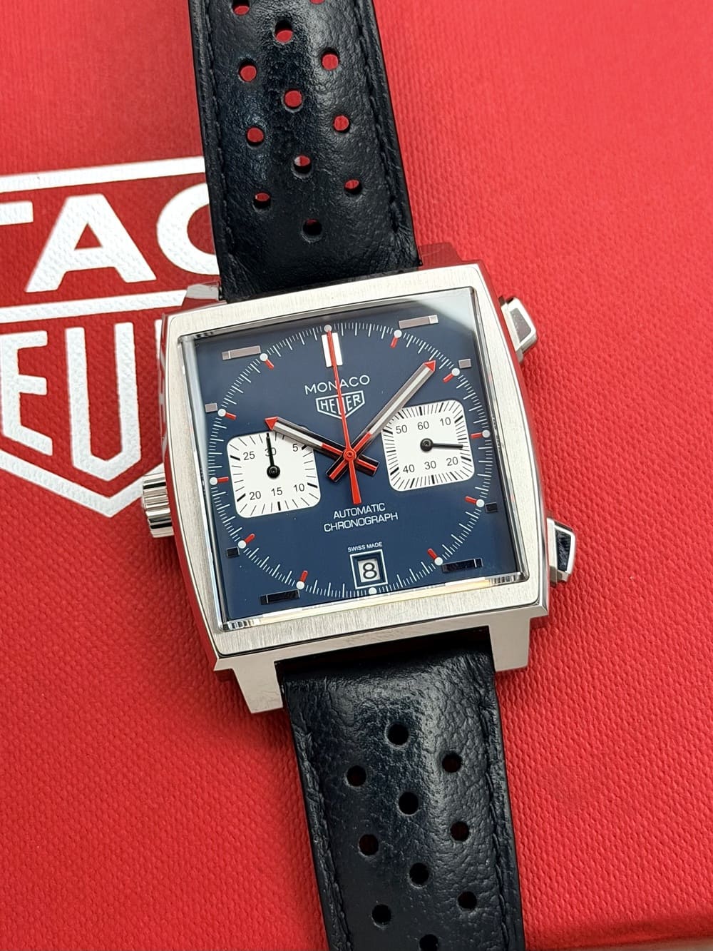 IMG_0602 TAG Heuer Monaco Chronograph "Steve McQueen" FULL SET 2024, automático. - Imagen 1