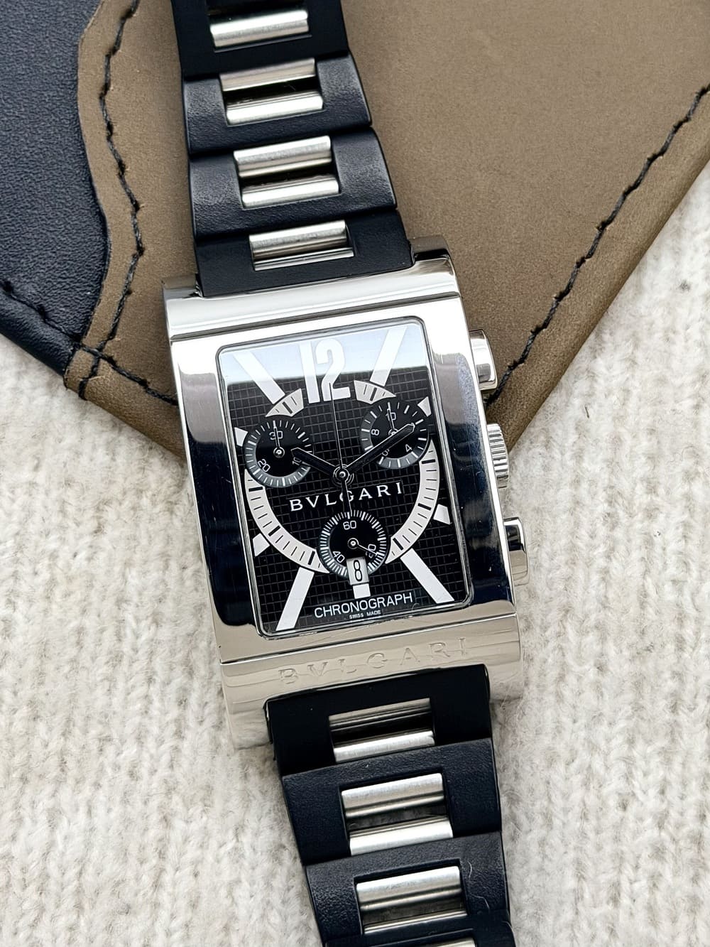IMG_0751 Bvlgari Rettangolo Chronograph RTC49S, de cuarzo. - Imagen 1