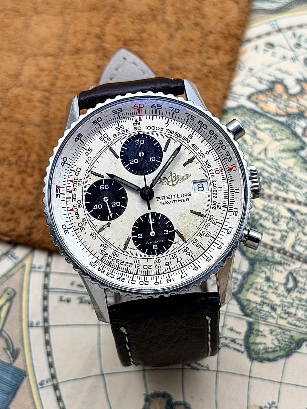 IMG_5965 Breitling Old Navitimer I 41 mm "Panda" Dial 41 mm 81610, automático. - Imagen 1
