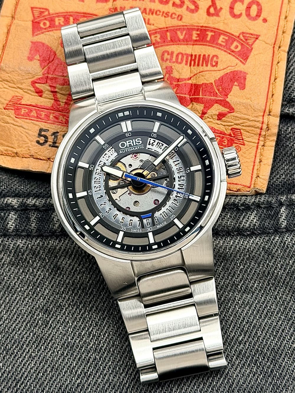 IMG_9769 Oris Williams Engine Date Skeleton Formula 1 42 mm Automatic, automático. - Imagen 1