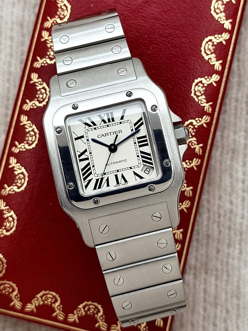 IMG_9794 Cartier Santos Galbée XL Automatic W20098D6 32 x 45 mm, automático. - Imagen 1