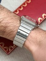 Cartier Santos Galbée XL Automatic W20098D6 32 x 45 mm, automático. - Imagen 8