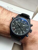 IWC Pilot’s Watch Double Chronograph Top Gun Ceratanium Black Dial 44 mm IW371815 FULL SET, automático. - Imagen 2