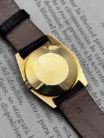 Omega De Ville Silver Sparkle Dial 32 mm 111.098 18K Solid Gold 1970, a cuerda - Imagen 8