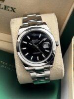 Rolex Datejust 41 Black Dial 126300 FULL SET 2023, automático.