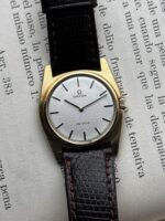 Omega De Ville Silver Sparkle Dial 32 mm 111.098 18K Solid Gold 1970, a cuerda