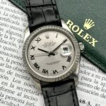Rolex Datejust Silver Roman Dial 36 mm 16220, automático.