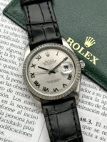 Rolex Datejust Silver Roman Dial 36 mm 16220, automático.