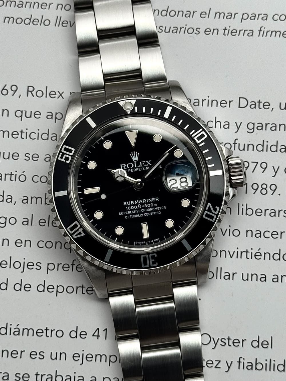 IMG_1697 Rolex Submariner Date 40 mm 16610, automático. - Imagen 1