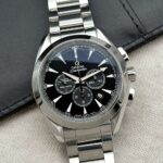 Omega Seamaster Aqua Terra 150M Co-Axial Chronograph 44 mm Black Dial, automático.