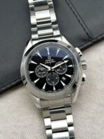 Omega Seamaster Aqua Terra 150M Co-Axial Chronograph 44 mm Black Dial, automático.