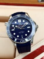 Omega Seamaster Diver 300M 42 mm Co-Axial Master Chronometer Blue Dial 2021 FULL SET, automático.