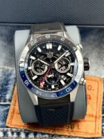 TAG Heuer Carrera Chronograph Twin Time GMT 45 mm CBG2A1Z.FT6157, automático.