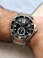 Cartier Calibre de Cartier Diver 300M 42 mm Steel & 18K Rose Gold W7100054, automático. - Imagen 2