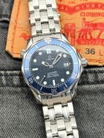Omega Seamaster Diver 300M "Prince William" 36.25 mm Mid Size Blue LumiNova Dial, de cuarzo.