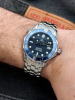 Omega Seamaster Diver 300M "Prince William" 36.25 mm Mid Size Blue LumiNova Dial, de cuarzo. - Imagen 2