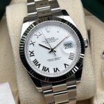 Rolex Datejust 41 White Roman Dial 126334 FULL SET 2026, automático.