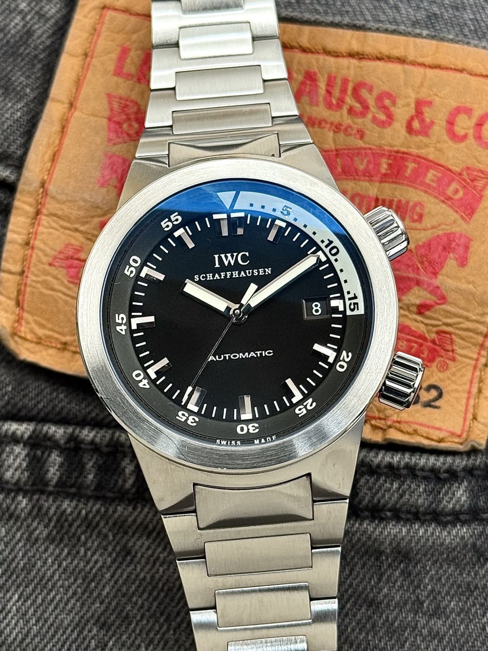 IMG_1012 IWC Aquatimer Automatic 1000M Black Dial 42 mm IW354805, automático. - Imagen 1