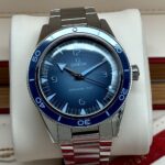 Omega Seamaster 300 75th Anniversary Summer Blue 41 mm FULL SET, automático.