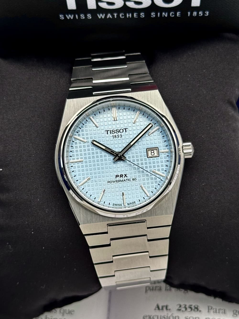 IMG_2118 Tissot PRX Powermatic 80 Ice Blue 40 mm FULL SET, automático. - Imagen 1