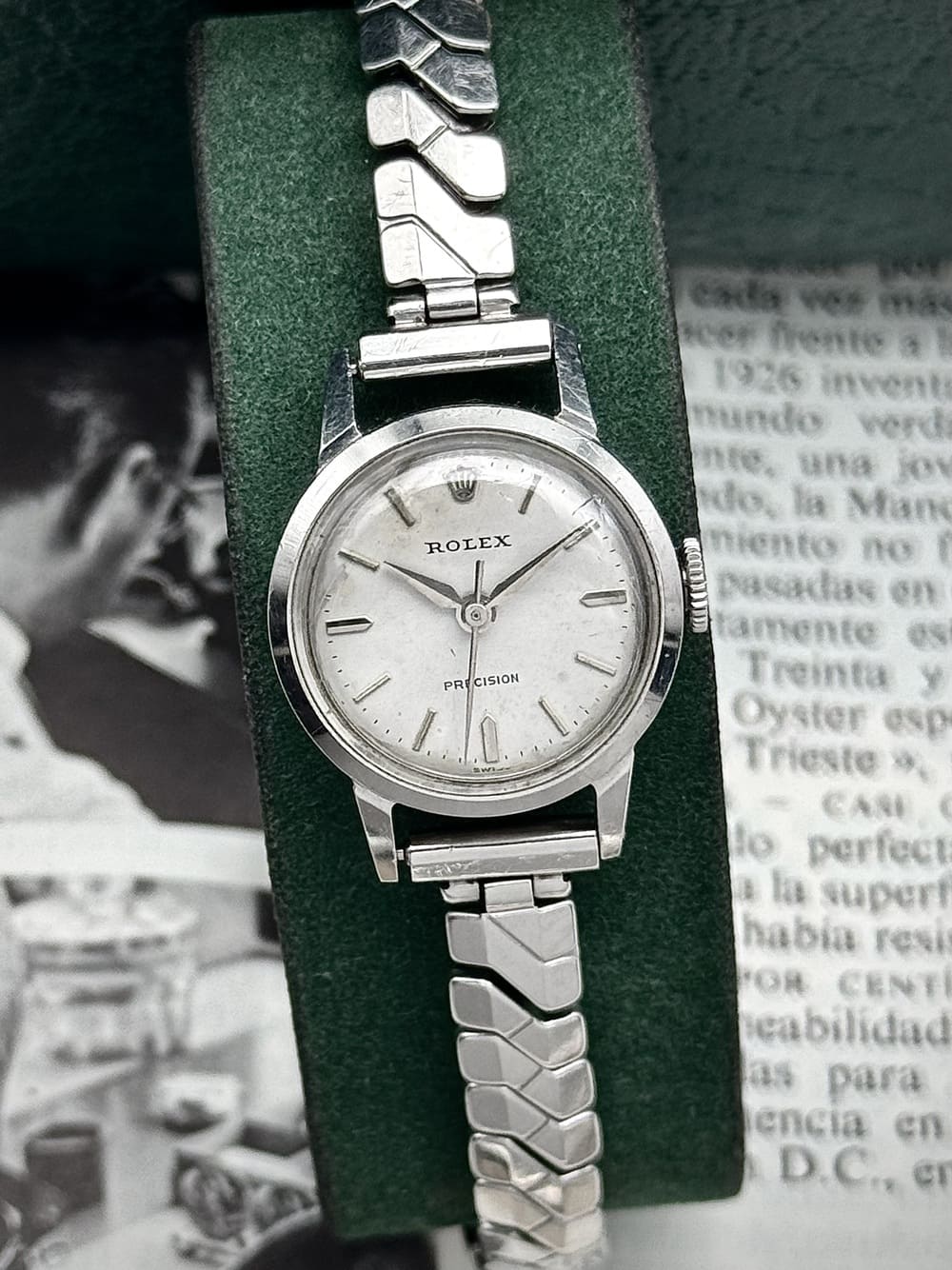 IMG_3618 Rolex Precision Lady White Dial 21 mm 1950 9169, a cuerda. - Imagen 1