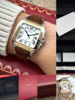 Cartier Santos de Cartier Large 18K Yellow Gold & Steel FULL SET 2025, automático. - Imagen 8