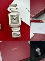 Cartier Tank Française Silver Dial Small Model 2023 FULL SET, de cuarzo. - Imagen 6