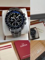 Omega Speedmaster HB-SIA Co-Axial GMT Chronograph Carbon-Fiber Dial 44.25 mm FULL SET, automático. - Imagen 8