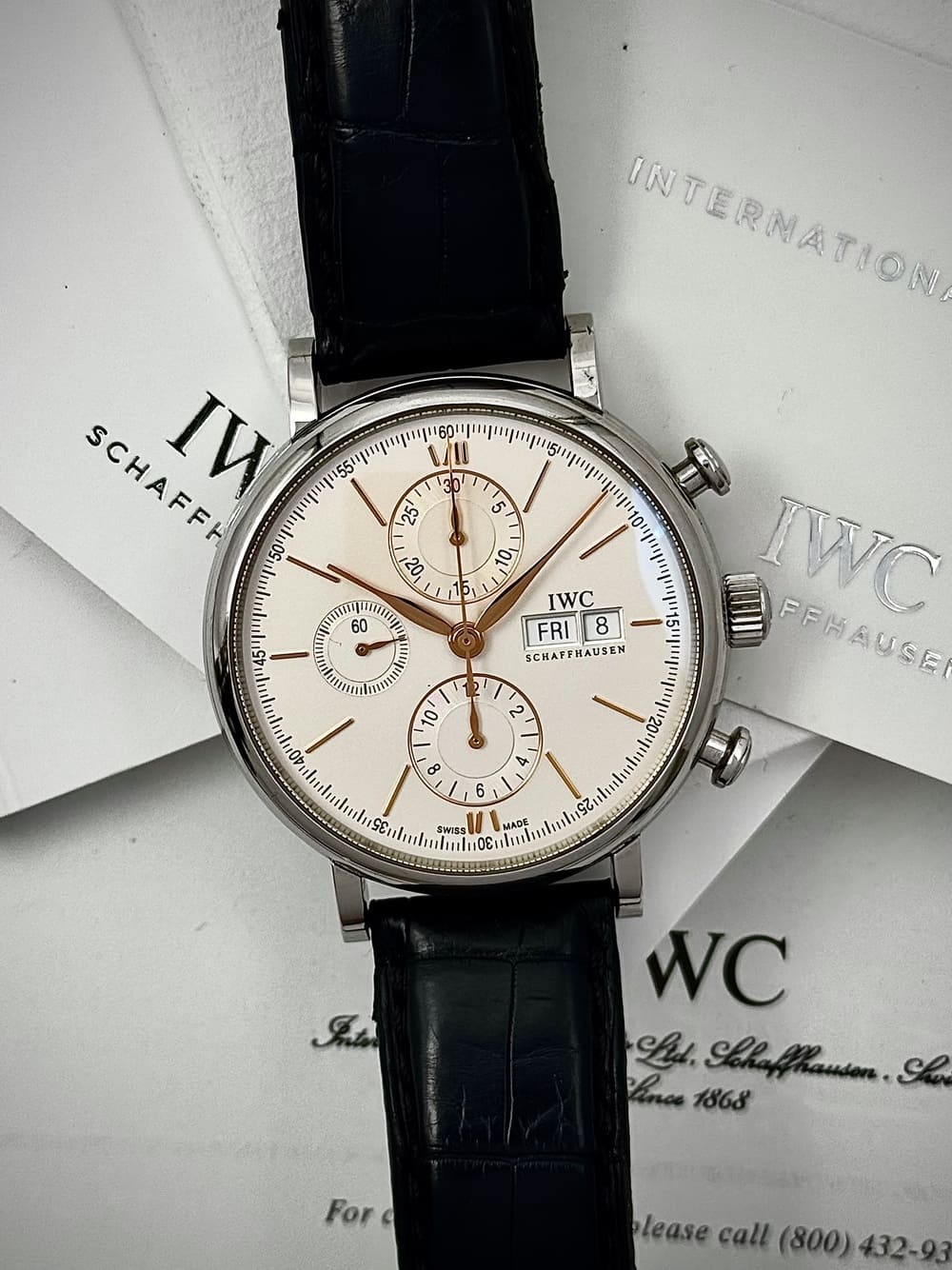 IMG_6387 IWC Portofino Chronograph Silver Dial 42 mm 2018 IW391022, automático. - Imagen 1
