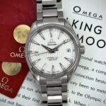 Omega Seamaster Aqua Terra 150M Master Co-Axial Chronometer White Dial 41.5 mm 2018, automático.