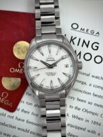 Omega Seamaster Aqua Terra 150M Master Co-Axial Chronometer White Dial 41.5 mm 2018, automático.