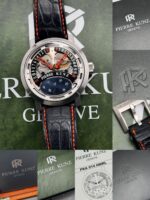 RARO Pierre Kunz Spirit of Challenge Double Retrograde Tahiti Moonphase 40 mm PKA 014 HMRL FULL SET, automático. - Imagen 8