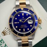RARO Rolex Submariner Date Bluesy "Purple Dial" 40 mm 16613 1991 FULL SET, automático.